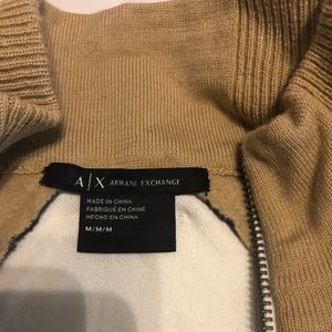 Armani Exchange leather piping sweater M